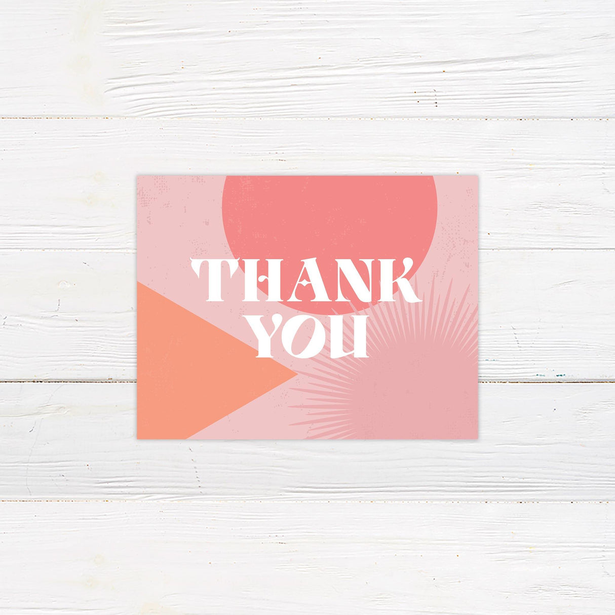 Groovy Geometric Thank You Card - goprintplus