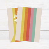 Groovy Stripe Invitations - goprintplus