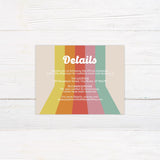 Groovy Stripe Invitations - goprintplus