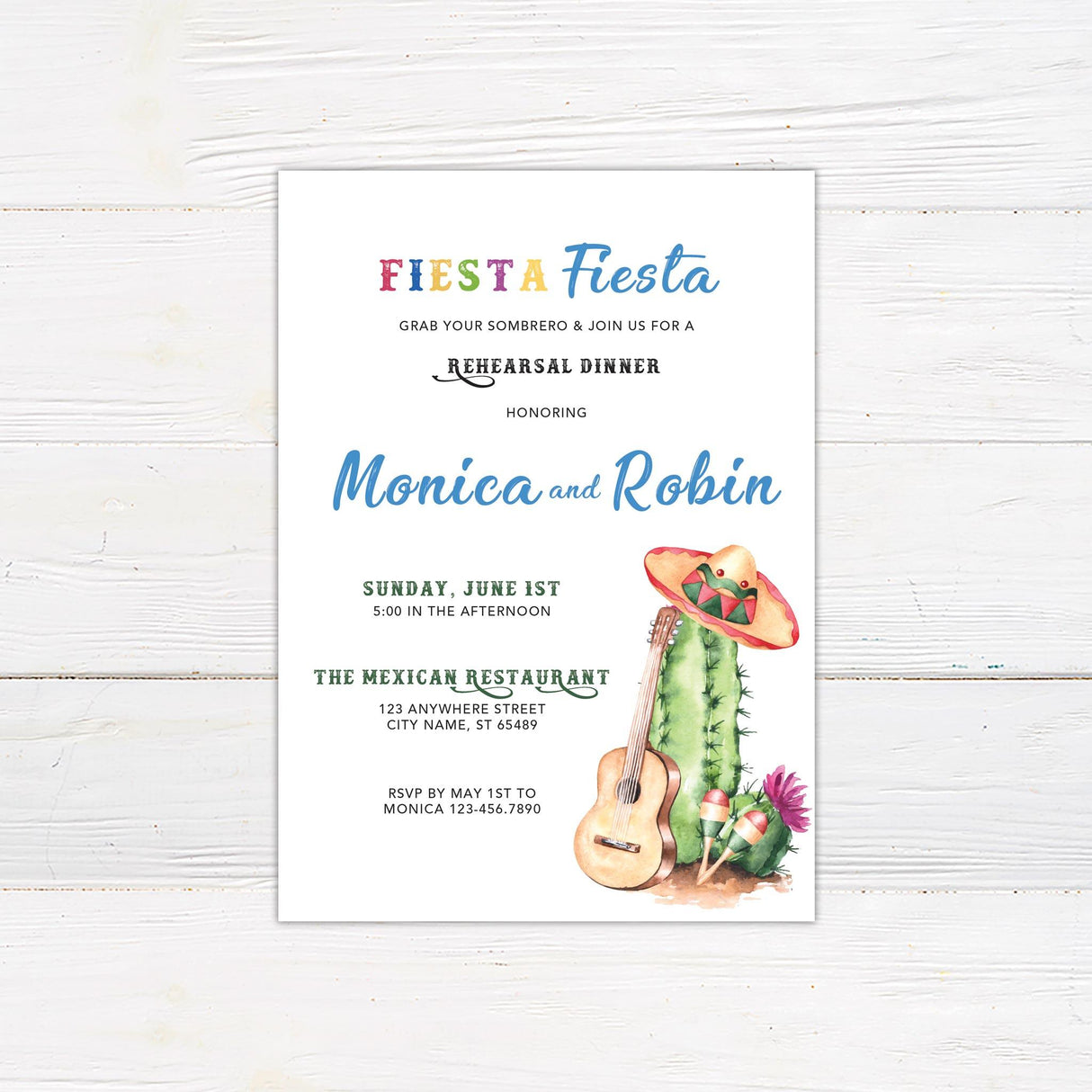 Guitar Fiesta Invitation - goprintplus