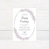 Hand Drawn Wreath Invitation - goprintplus