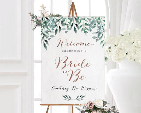 Hanging Leaves Shower Invitation - goprintplus