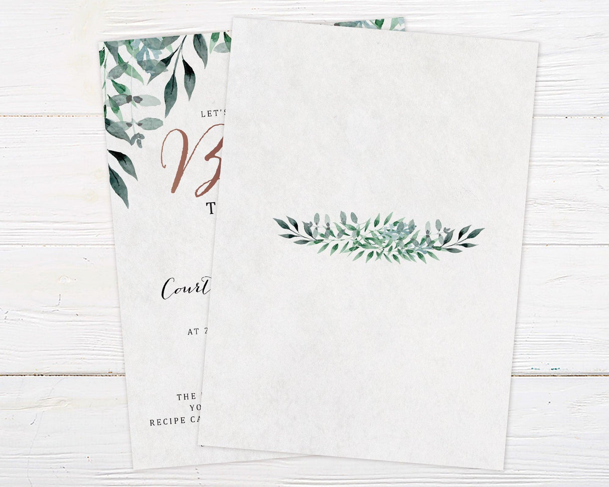 Hanging Leaves Shower Invitation - goprintplus