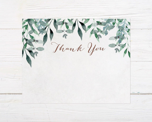 Hanging Leaves Thank You Card - goprintplus