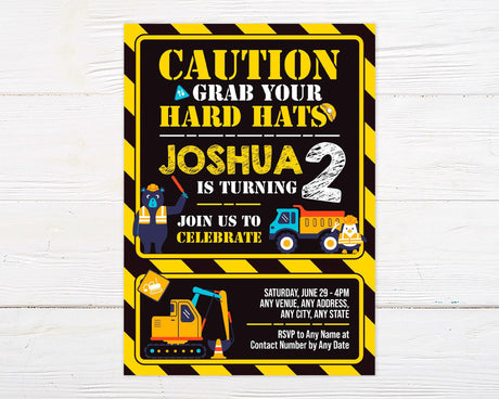 Hard Hats Invitation - goprintplus