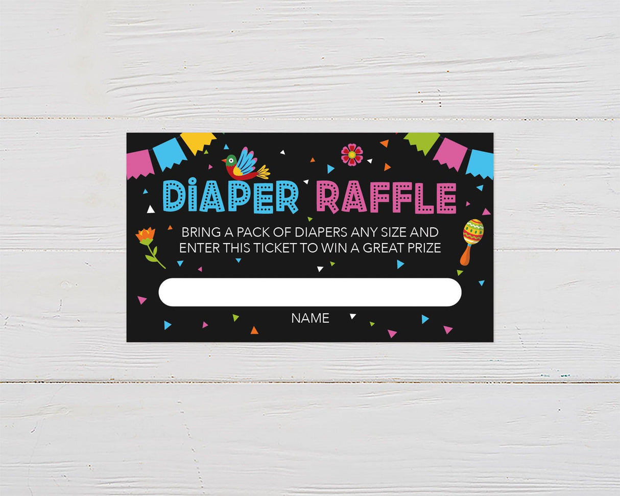 He or She Fiesta Diaper Raffle Ticket - goprintplus