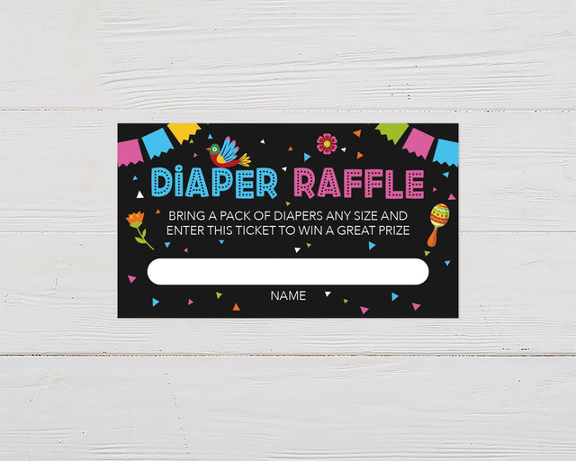 He or She Fiesta Diaper Raffle Ticket - goprintplus