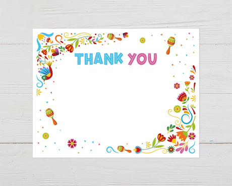 He or She Fiesta Thank You Card - goprintplus