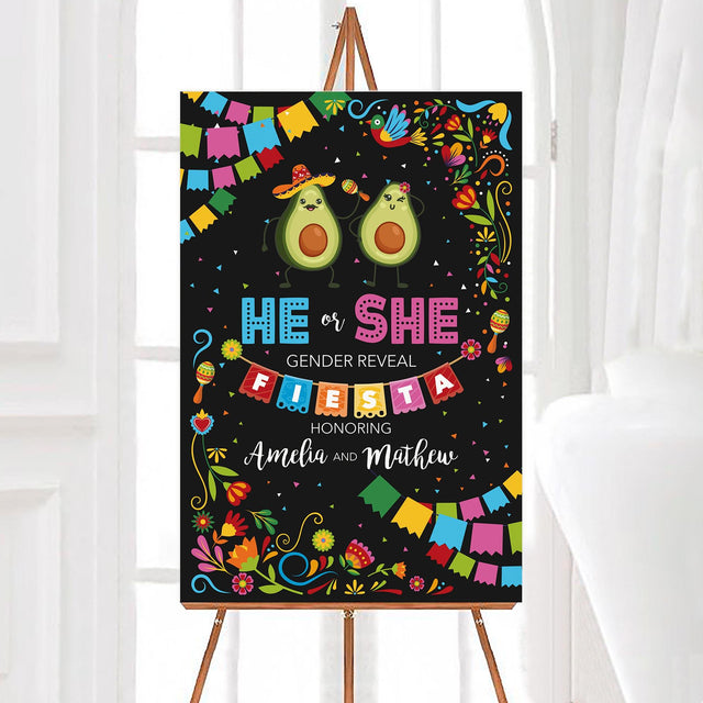 He or She Fiesta Sign - goprintplus