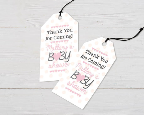 Heart and Polka Dots Dots Favor Tags - goprintplus