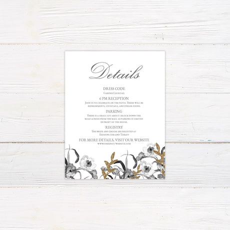 Hint of Gold Details Cards - goprintplus