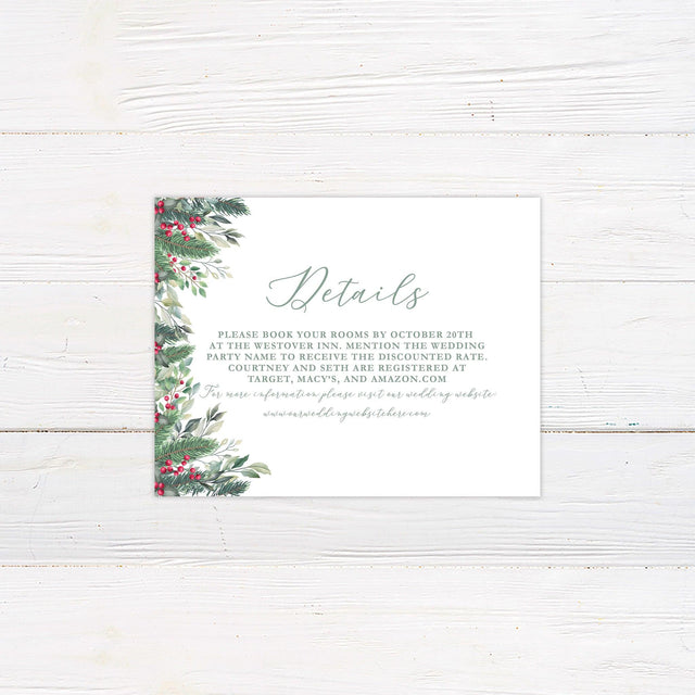 Holly Berries Details Cards - goprintplus