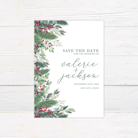 Holly Berries Invitations - goprintplus