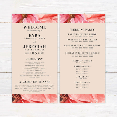 Hot Pink Harvest Invitations - goprintplus