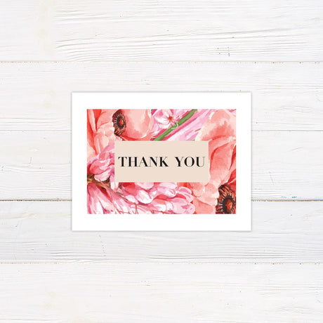 Hot Pink Harvest Thank You Card - goprintplus