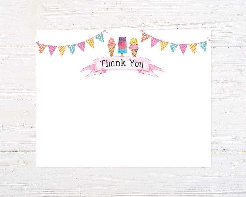 Ice Cream Thank You Card - goprintplus