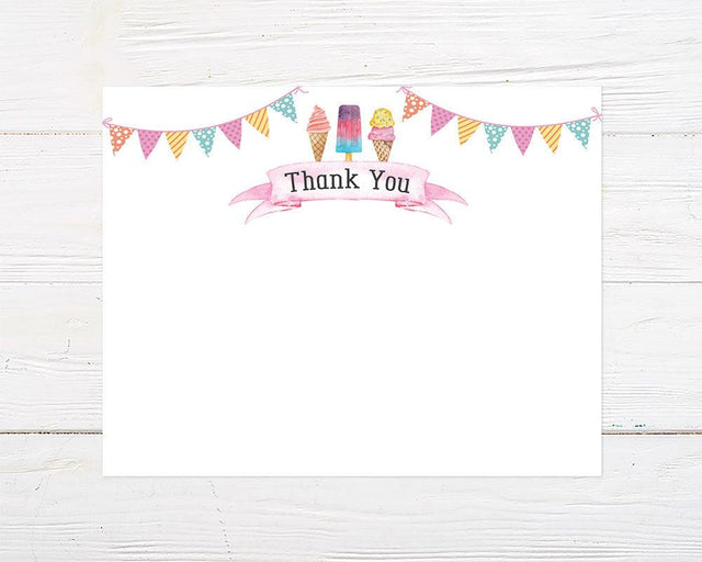 Ice Cream Thank You Card - goprintplus