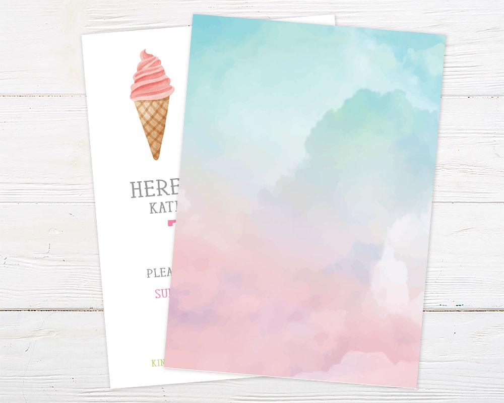 Ice Cream Party Invitation - goprintplus