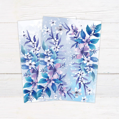 Icy Floral Invitations - goprintplus