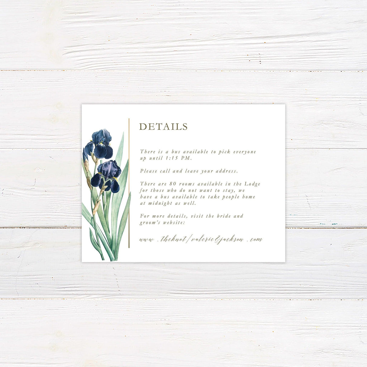 Iris Vintage Invitation - goprintplus