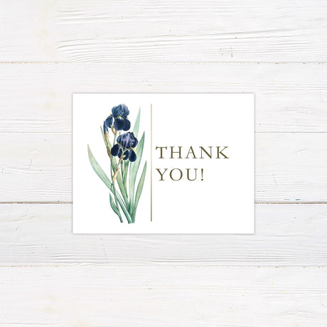 Iris Vintage Thank You Card - goprintplus