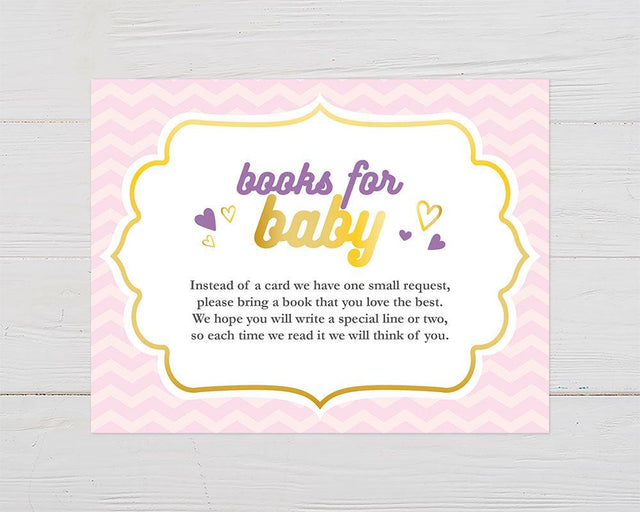 It's A Girl Chevron Books For Baby - goprintplus