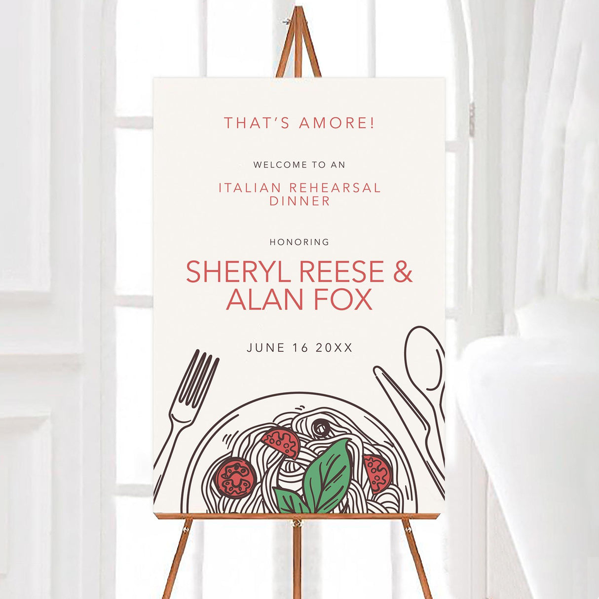 Italian Meal Sign - goprintplus