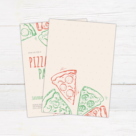 Italian Pizza Party Invitation - goprintplus