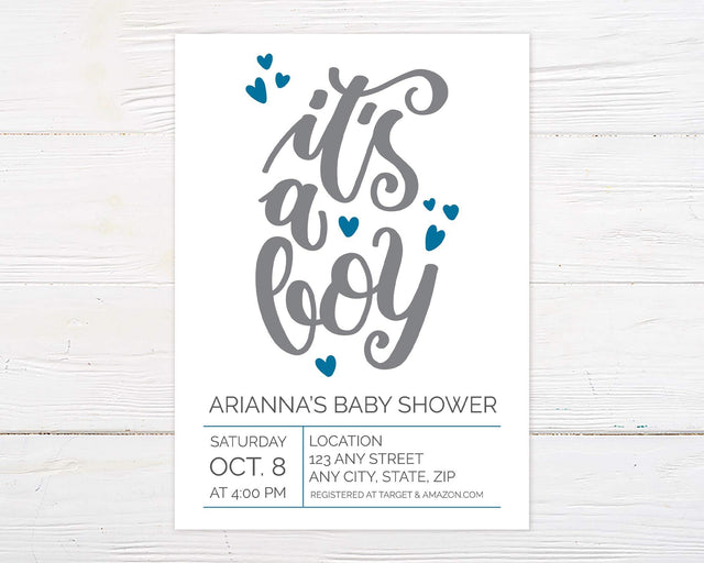 Its a Boy Shower - goprintplus