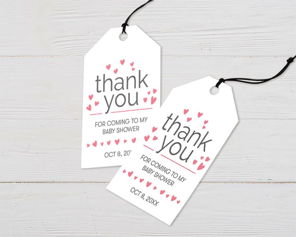 Its a Girl Heart Favor Tags - goprintplus