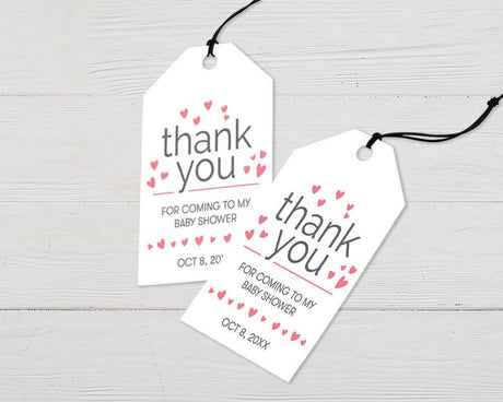 Its a Girl Heart Favor Tags - goprintplus