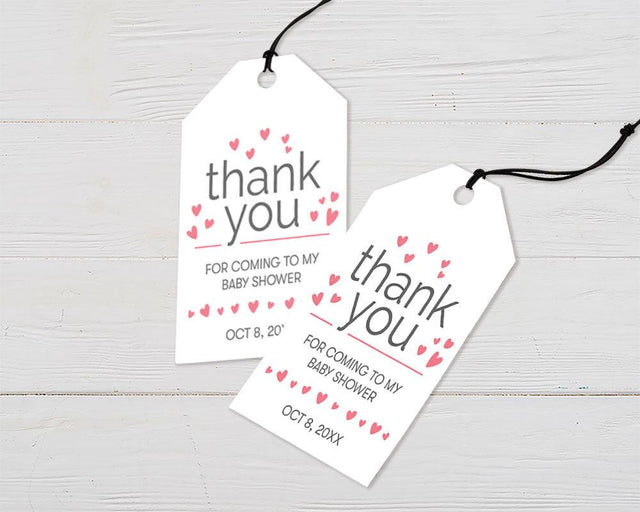 Its a Girl Heart Favor Tags - goprintplus