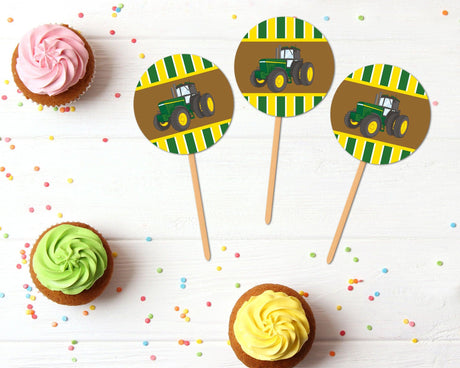 John Deere Cupcake Topper - goprintplus