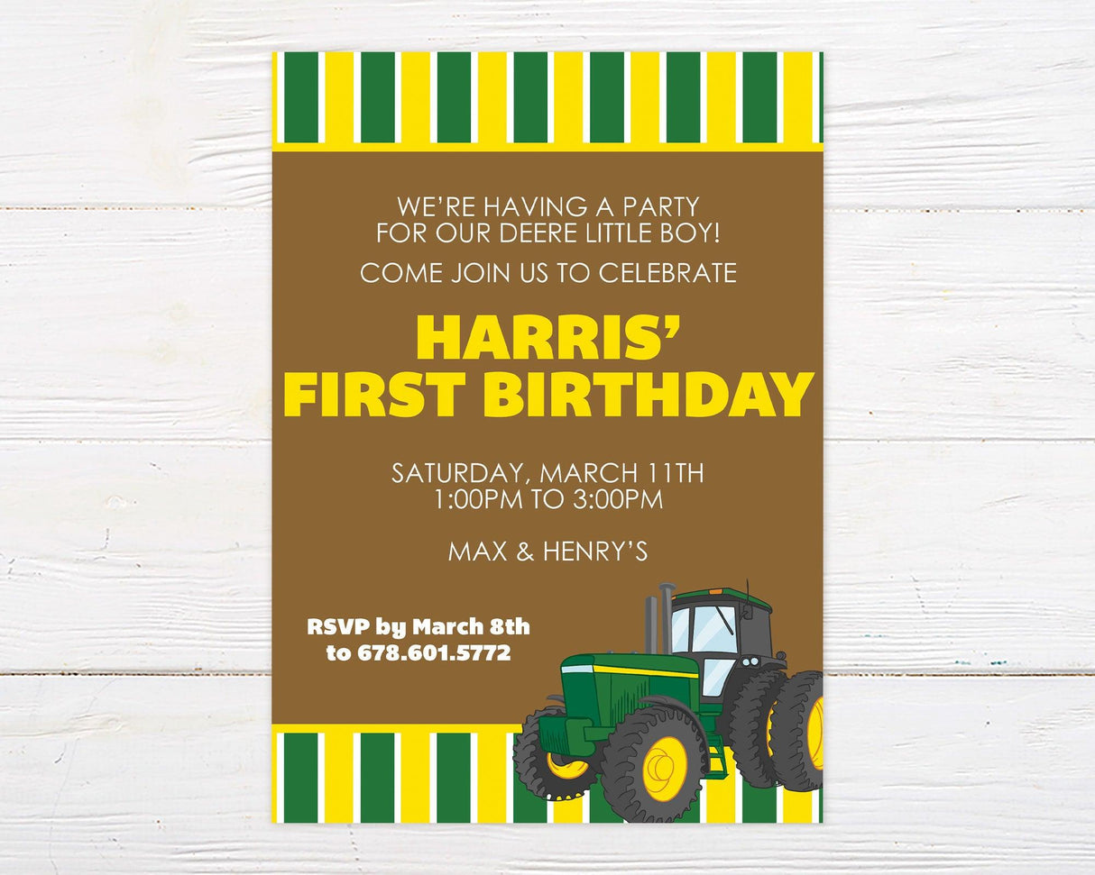 John Deere Invitation - goprintplus