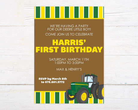 John Deere Invitation - goprintplus