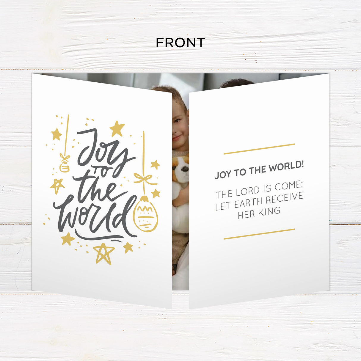 Joy to the World Gatefold Card