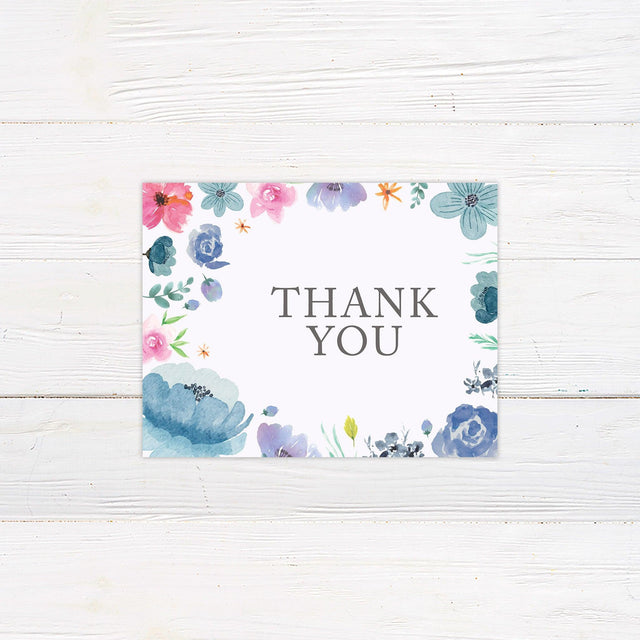 Joyous Bouquet Thank You Card - goprintplus