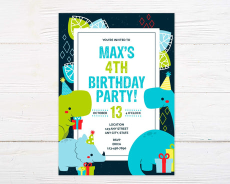 Jurassic Party Invitation - goprintplus