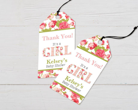 Jute and Floral Favor Tags - goprintplus