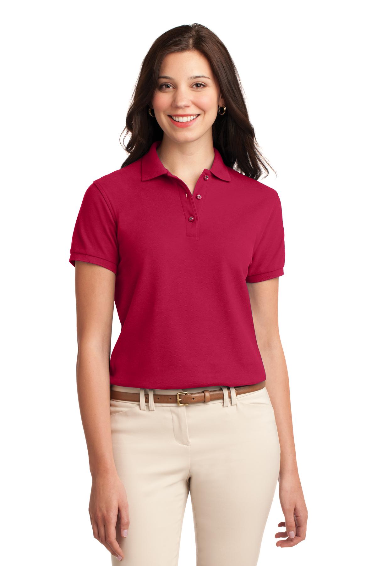 - Port Authority ®  Women's Silk Touch™ Polo.  L500 -