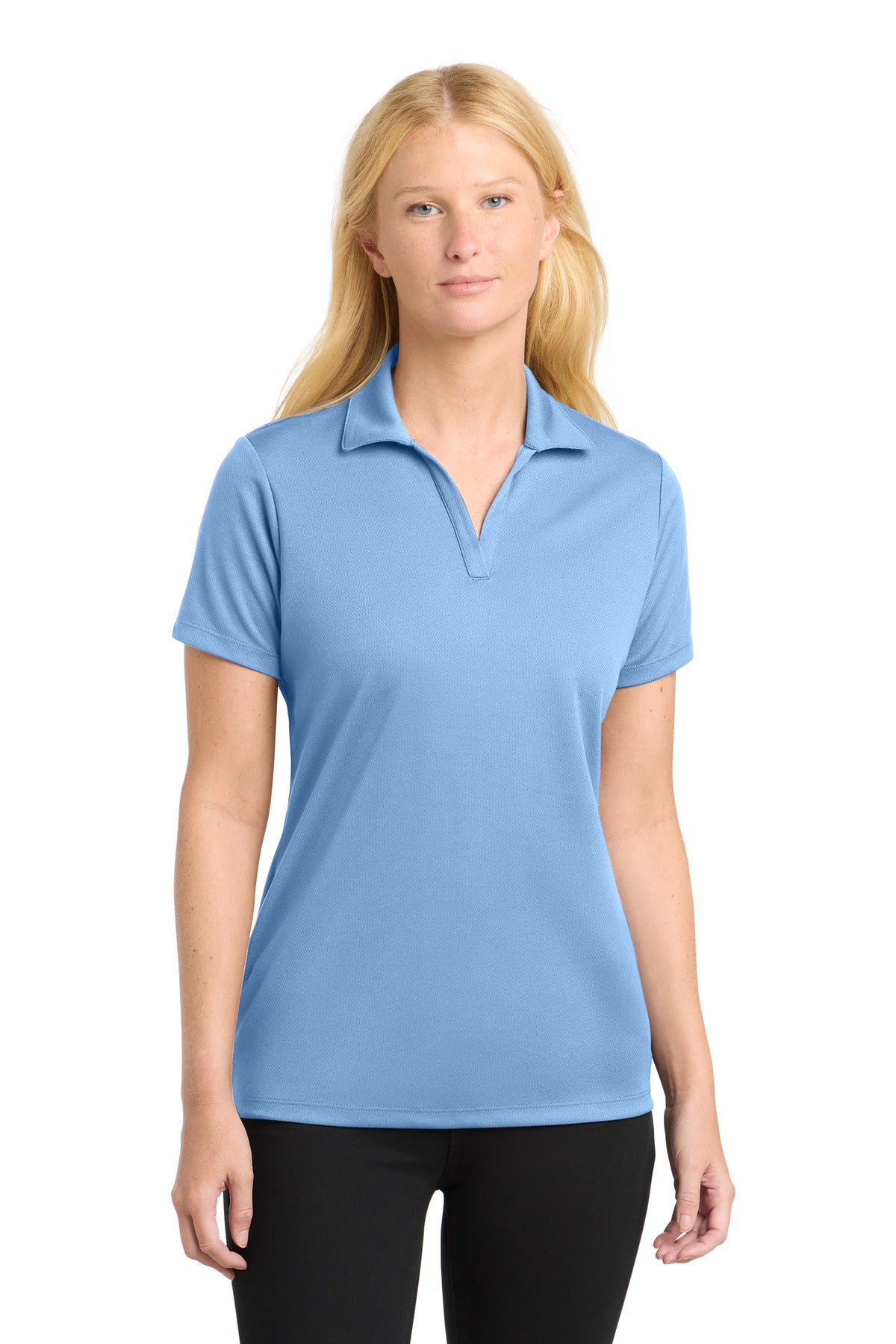 - Sport-Tek ®  Women's PosiCharge ®  RacerMesh ®  Polo. LST640 -
