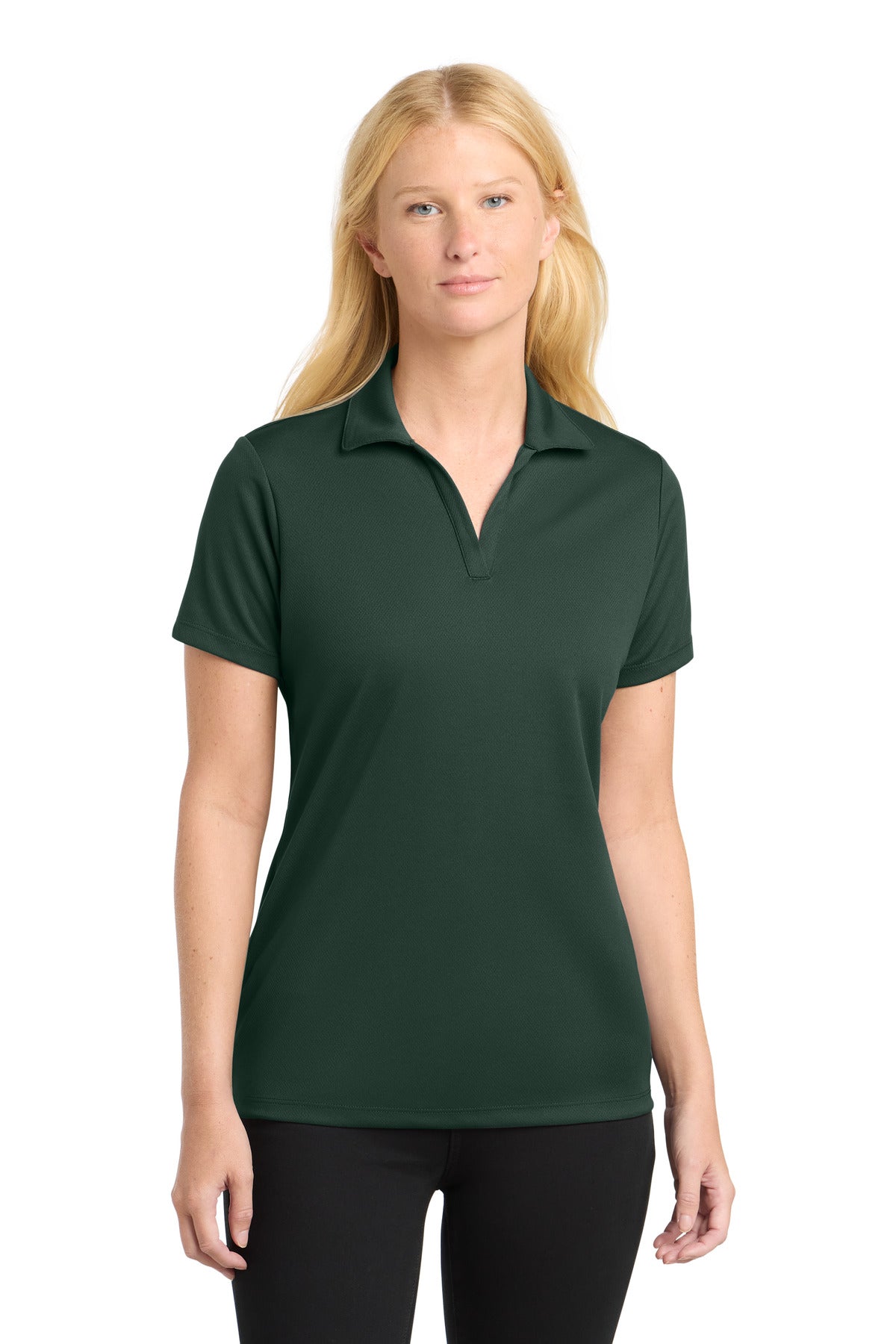 - Sport-Tek ®  Women's PosiCharge ®  RacerMesh ®  Polo. LST640 -