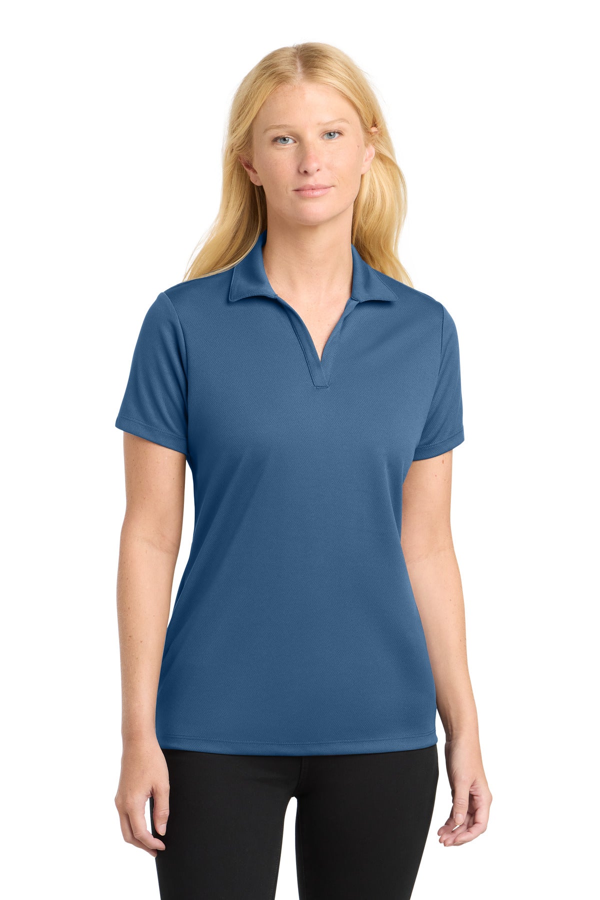- Sport-Tek ®  Women's PosiCharge ®  RacerMesh ®  Polo. LST640 -