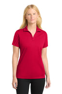- Sport-Tek ®  Women's PosiCharge ®  RacerMesh ®  Polo. LST640 -