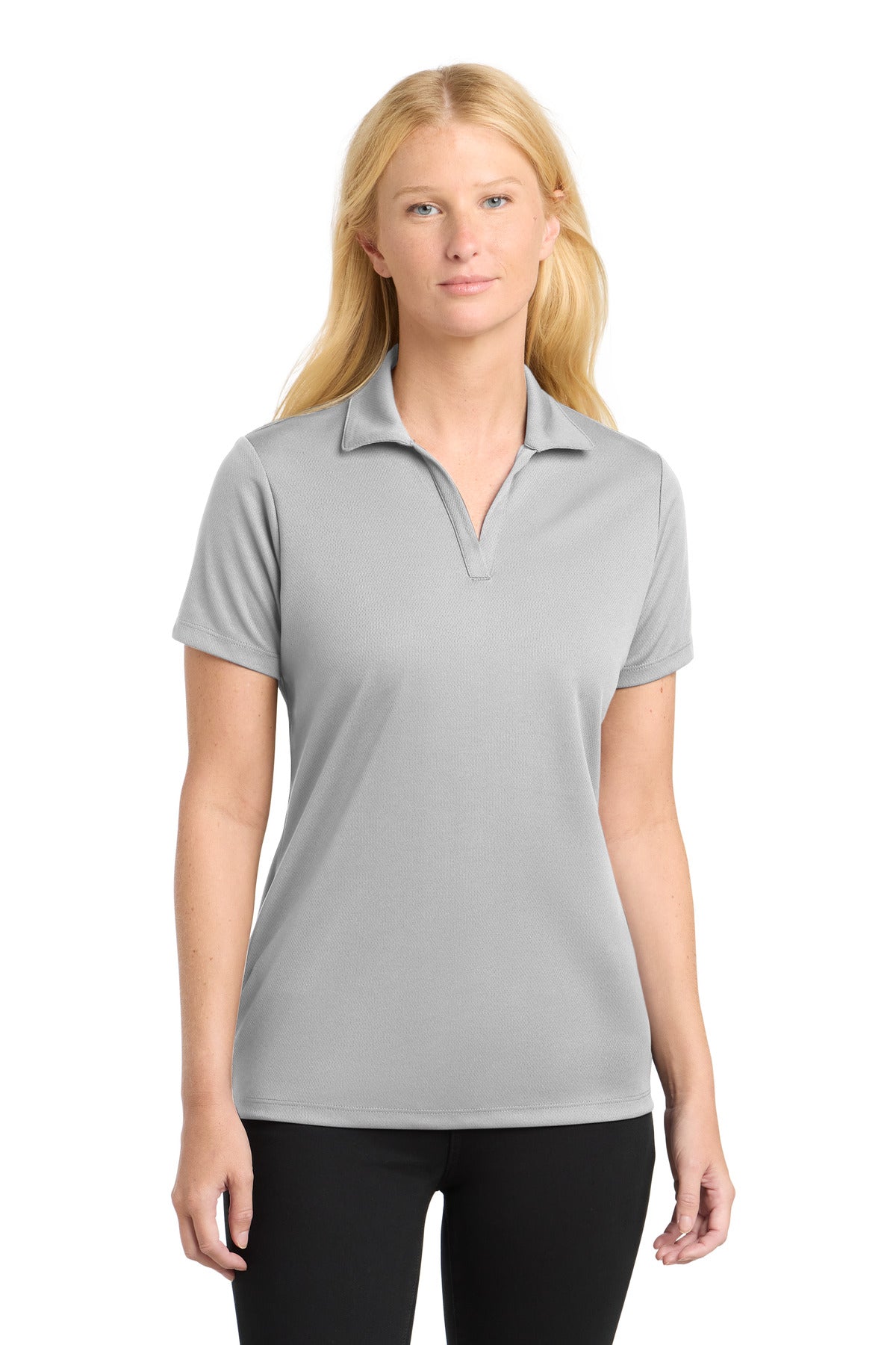 - Sport-Tek ®  Women's PosiCharge ®  RacerMesh ®  Polo. LST640 -