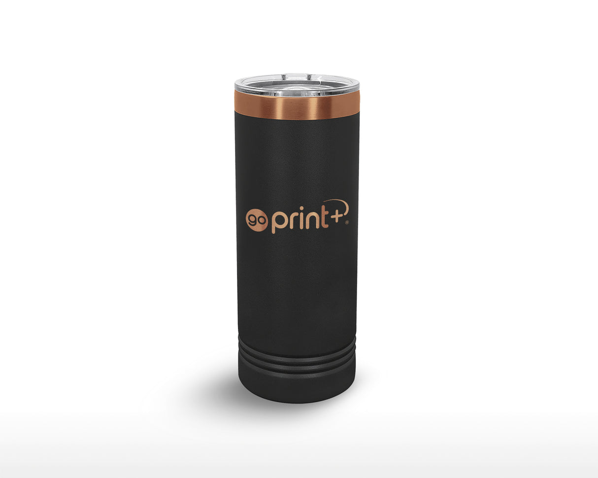 Polar Camel 22 oz Skinny Tumbler with Rose Gold Accent