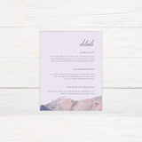 Lavendar Geode Invitation - goprintplus