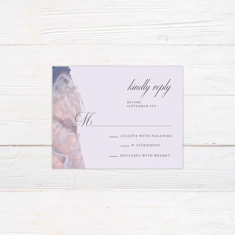 Lavendar Geode RSVP - goprintplus