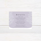 Lavender Winter Invitations