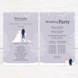 Lavender Winter Invitations